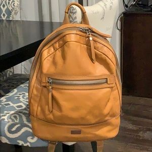 Leather Fossil backpack